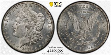 1878-CC $1 AU58