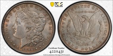 1896 $1 MS63