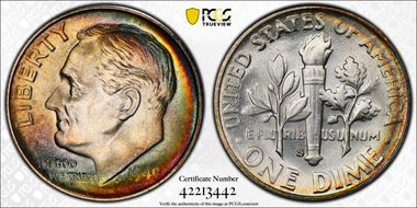 1949-S 10C MS66+