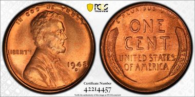 1948-D 1C MS66+ RD
