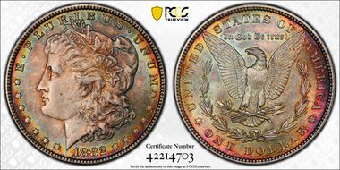 1882 $1 MS62