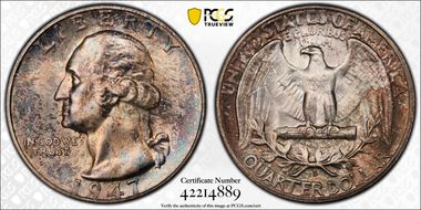 1947-S/S 25C RPM, FS-501 MS66