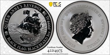 2019-P $1 Queen Anne's Revenge MS69