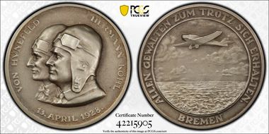 1928 Medal Kaiser-931 Matte Ag E: MUNZAMT WIEN A835 SP65