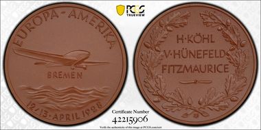 1928 Medal Kaiser-939 Ae Matte SP67