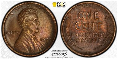 1909-S VDB 1C VF35BN