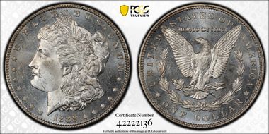 1889 $1 MS65PL