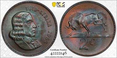 1965 2C Afrikaans MS64BN
