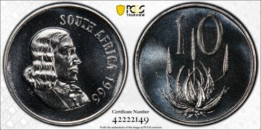 1966 10C English PR69