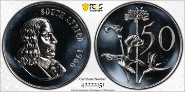 1966 50C English PR67