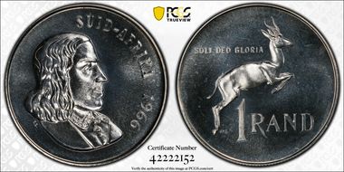 1966 Rand Afrikaans PR67