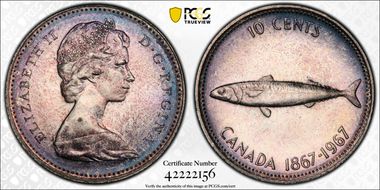 1967 10C 0.800 Ag MS66