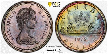 1972 S$1 Voyageur Ag SP67