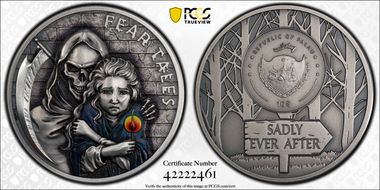 2020 $10 Fear Tales - Little Match Girl Antique Finish MS70