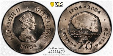 2004 20p 300th Ann. British Occupation MS66