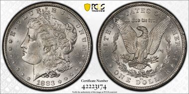 1883-CC $1 MS63
