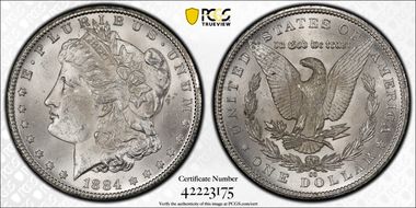 1884-CC $1 MS63+