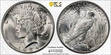 1934-D $1 MS64