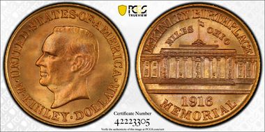 1916 G$1 McKinley MS66