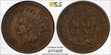 1864 1C L on Ribbon XF45BN
