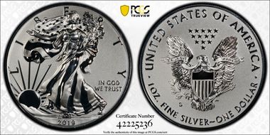 2019-S $1 Silver Eagle Enhanced Rev PR PR69