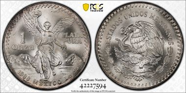 1988-Mo Onza Libertad Ag MS66