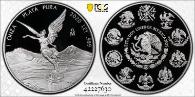 2020-Mo Onza Libertad  Ag PR69DCAM