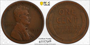 1917-D 1C VF30BN