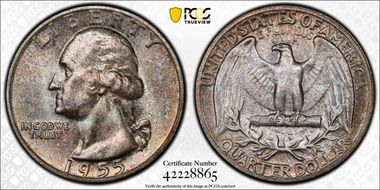 1955 25C MS66