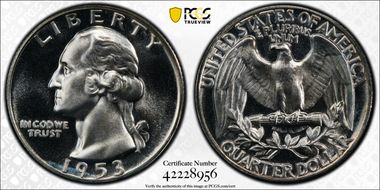 1953 25C PR66