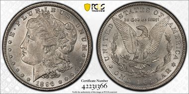 1896 $1 MS64