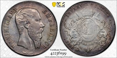 1866-Pi Peso Maximilian KM-388.2 N1