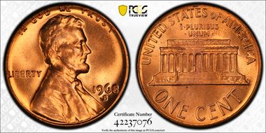 1968-S 1C MS66RD