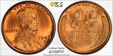 1948-D 1C MS66RD