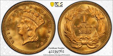 1880 G$1 MS68+