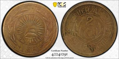 1913 2C KM-607a Brass AU55