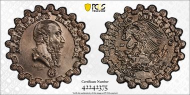 2021-LR AMB Medal Maximilian Alternative Peso Silver MS69