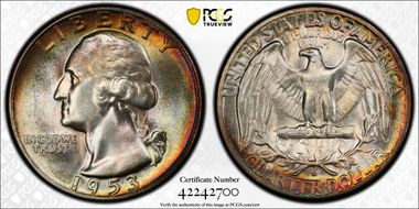 1953-S 25C MS67