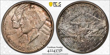 1938-D 50C Arkansas MS66+
