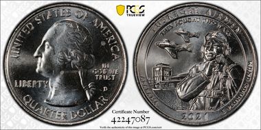 2021-D 25C Tuskegee Airmen NP MS65