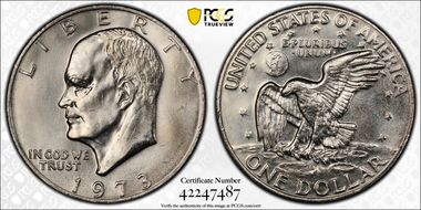 1973 $1 MS62