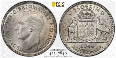 1944(m) Florin KM-40  Ag MS64