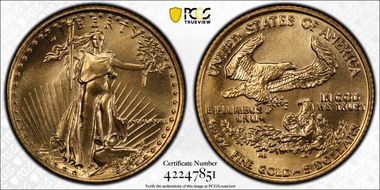 1986 $5 Gold Eagle MS69