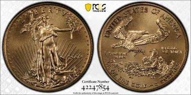 2009 $5 Gold Eagle MS70