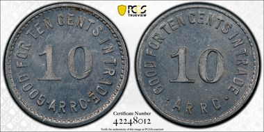 (1935-1936) 10C Alaska RRC Bingle MS63