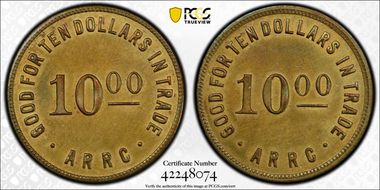 (1935-1936) $10 Alaska RRC Bingle AU55