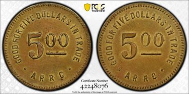 (1935-1936) $5 Alaska RRC Bingle N1