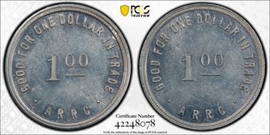 (1935-1936) $1 Alaska RRC Bingle MS63