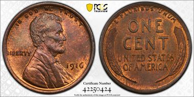 1916 1C MS63RB