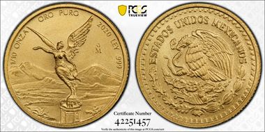 2020-Mo 1/10 oz Libertad Gold MS69